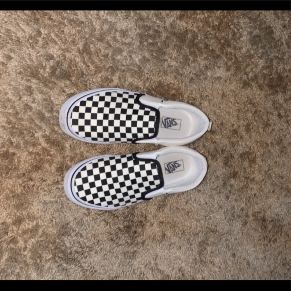 Black and white checkered vans